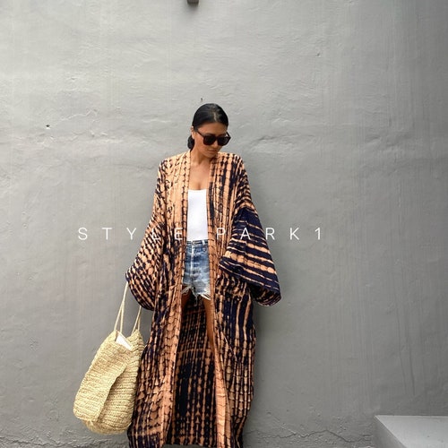 Lkb23/oversized Length Long Kimono Robe Summerunisex - Etsy