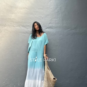 UB09/Maxi dress, Resort wear, Summer daily look, Boho dress,Simple,Home dress