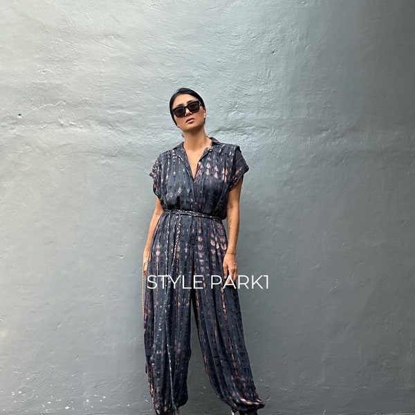 SMK14/Jumpsuit, Stylish dress, Summer jumpsuit, Luxury style , Boutique, Elegant, Bali vacation, Summer night dress