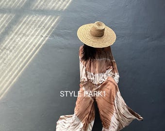 GY04/Gypsy Two piece set,Resort wear,Loose Fitting,Summer Outfits,yoga sets
