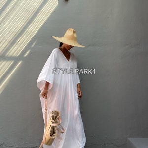 KTL75/For tall women ,Long Length  Kaftan simple Dress, stylish, Elegant, Miami,lbiza,Holiday Dress,Evening dress,loose fit,