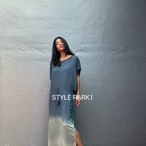 UB19/Maxi dress, Resort wear, Summer daily look, Boho dress,Simple,Home dress zdjęcie 7