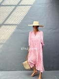 ME04/Maxi dress, Resort wear, Summer daily look, Boho dress,Simple,Home dress product logo