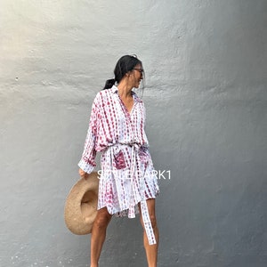 JIMS38/ Shirt dress,Tunic dress,knee length dress,Loose top, Summer women dress,Stylish,Tunic top