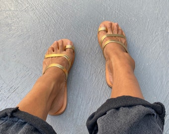 SD16/Gold, Women Toe sandals,Summer Simple sexy sandals,Stylish  sandals