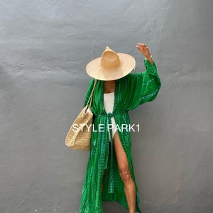 LKSB21/For tall women,Oversized Long Kimono, Robe, Summer,Unisex Kimono,Tall Women’s,Vacations, Holiday Look