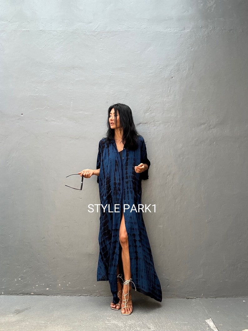 PCT03/Long Shirt dress,Maxi dress,,Loose top, Summer women dress,Stylish,Pecatu dress image 1