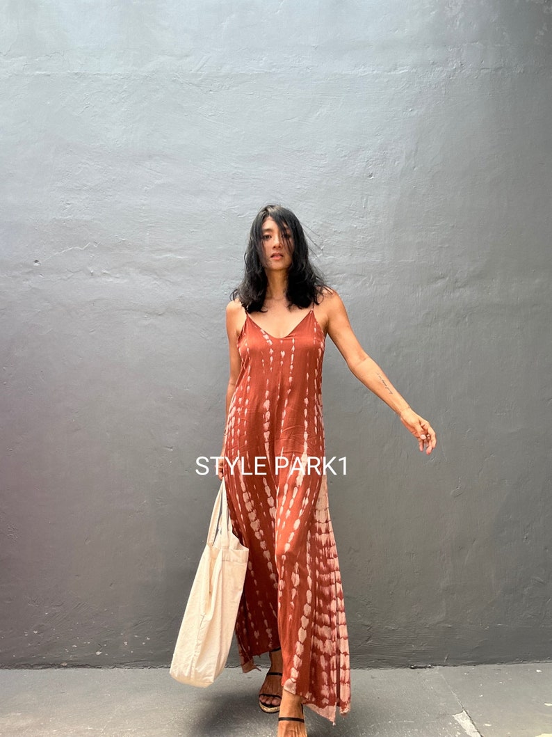 LY05/Maxi dress, Resort wear, Summer daily look, Boho dress,Simple,Home dress,Lyma dress image 6