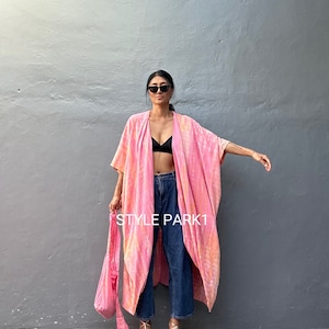 OKN99/Giacca Kimono,Vacanze,Boho,Vestibilità ampia,giacca, copricostume da spiaggia, Cardigan estivo immagine 1