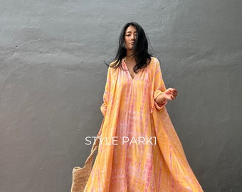 FS141/Robe longue midi, robe de vacances, robe de vacances, robe surdimensionnée