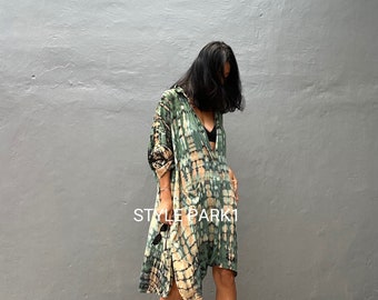 PCTS04/ Shirt dress,Maxi dress,,Loose top, Summer women dress,Stylish,Pecatu dress