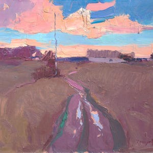 Spätherbst, 35 x 45 cm, Karton, Gemälde von Shandor Alexander