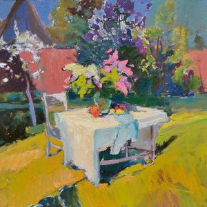 Aliento floral, 50x60 cm, Cartón, Pintura de Shandor Alexander