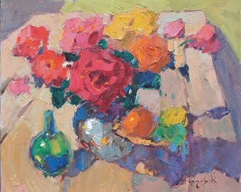 The Queen of the Garden, 60x50 cm, Canvas, Painting by Shandor Alexander