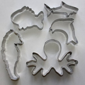 Under the Sea Stainless Steel Cookie Cutter Set 5pc