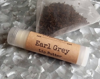 EARL GREY Lip Balm, Bergamot lip butter, Tea flavor lip balm, earl grey lip balm, natural lip balm, wholesale lip balm