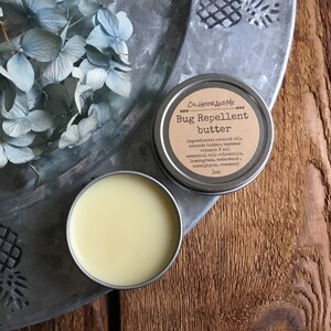 Natural Bug Repellent Butter: Essential Oil Balm (1oz, 2oz)