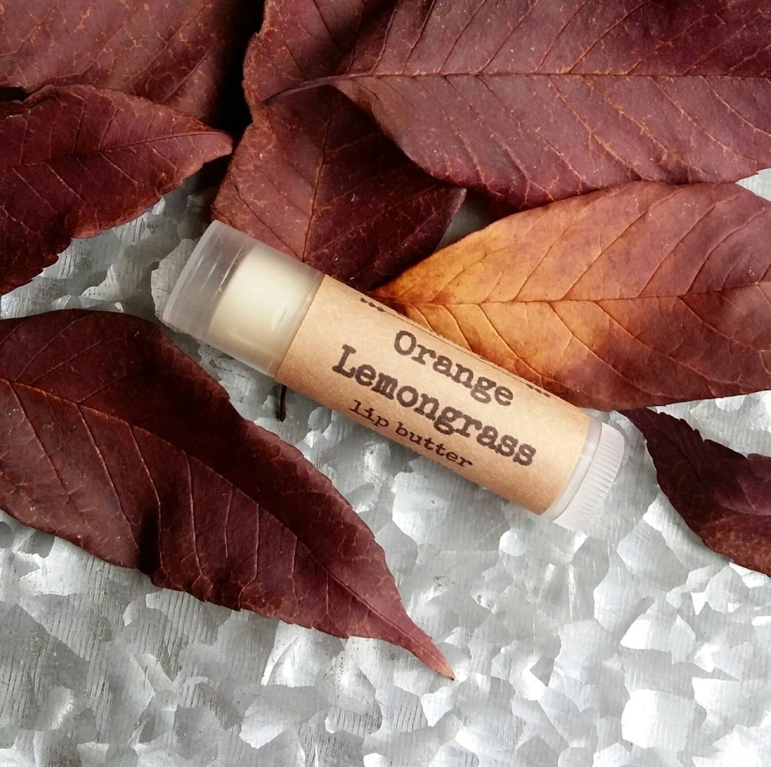 Compostable Natural Lemongrass Lip Balm .5 oz Off-White