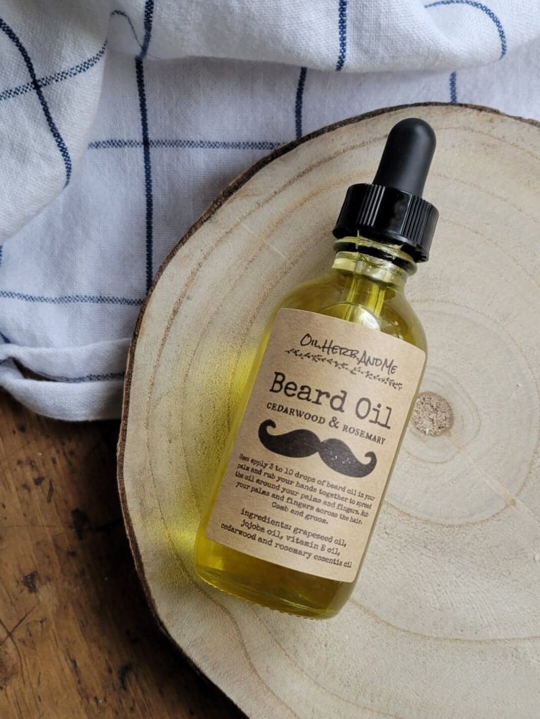 Beard Oil Beard Care Natural Oil Cedarwood and Rosemary Etsy