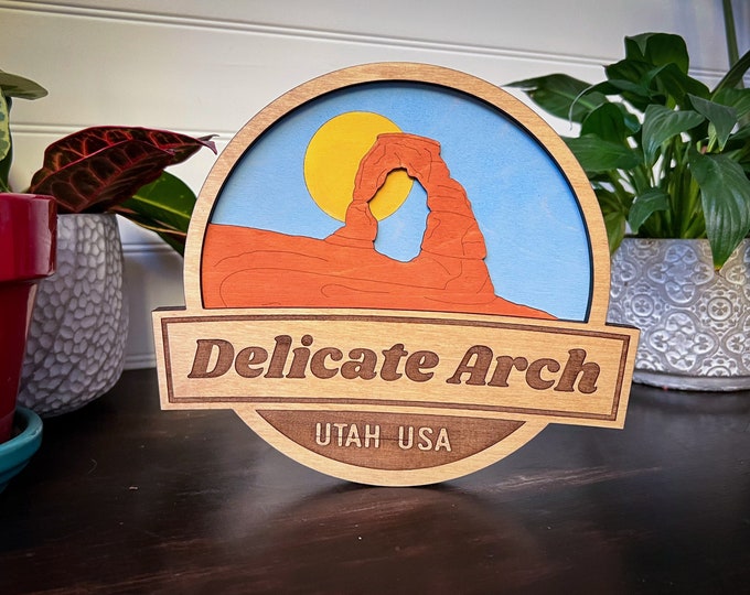 Arches Nation Park Sign | Delicate Arch | Arches Sign | Delicate Arch Gift | Nation Park Gift Idea