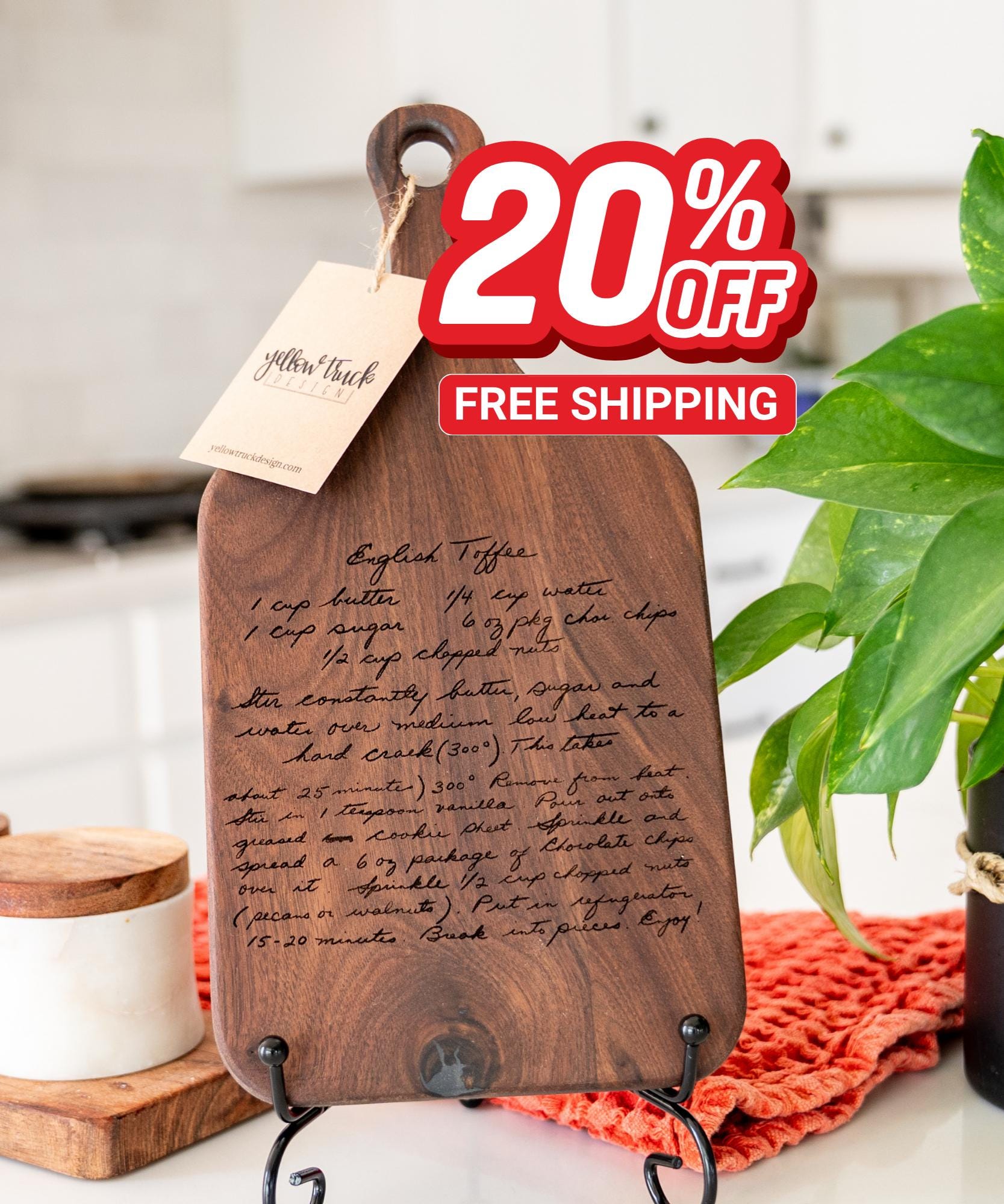 Handwritten Recipe Board