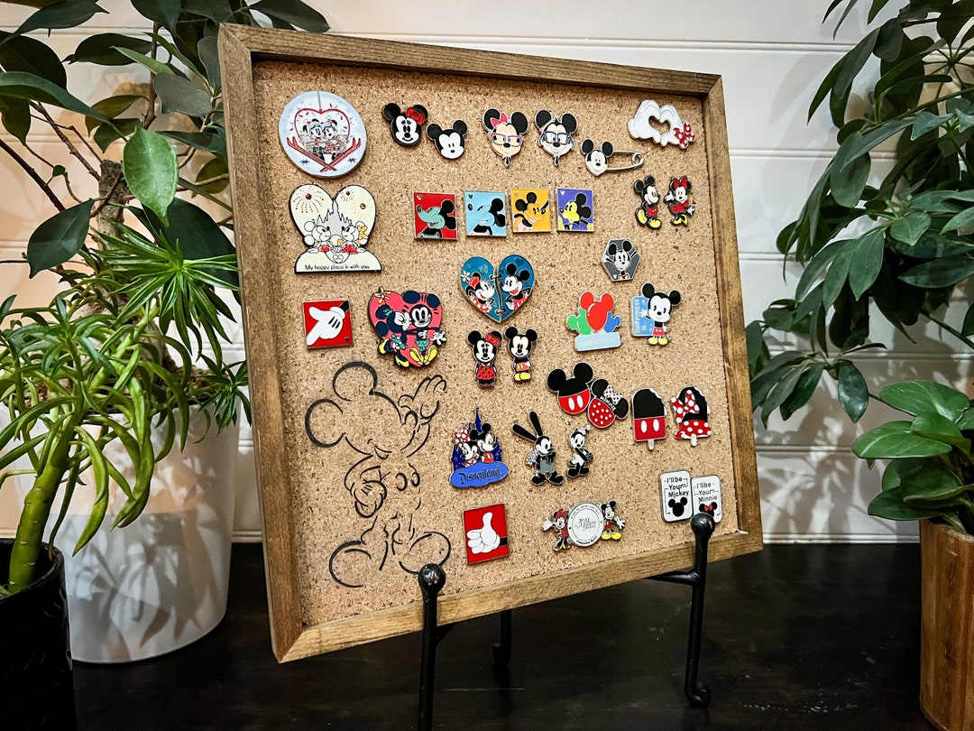 Disney Pin Board Display!  Disney room decor, Disney pin display, Disney  pins
