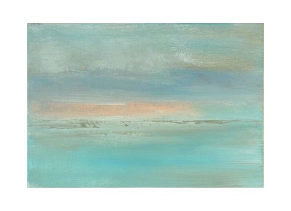 Petit tableau bleu turquoise rose ciel nuage mer pastel | Etsy Petit tableau bleu turquoise rose ciel nuage mer pastel | Etsy