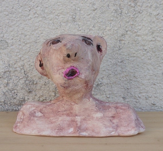 Small Monster Bust Original Singer Creature Clay Handmade Etsy Small Monster Bust Original Singer Creature Clay Handmade Etsy