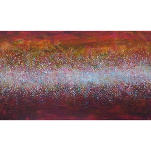 abstract painting, rust brown white, textured Original, modern canvas, warm colors, contemporary artwork