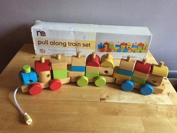 mothercare wooden train set