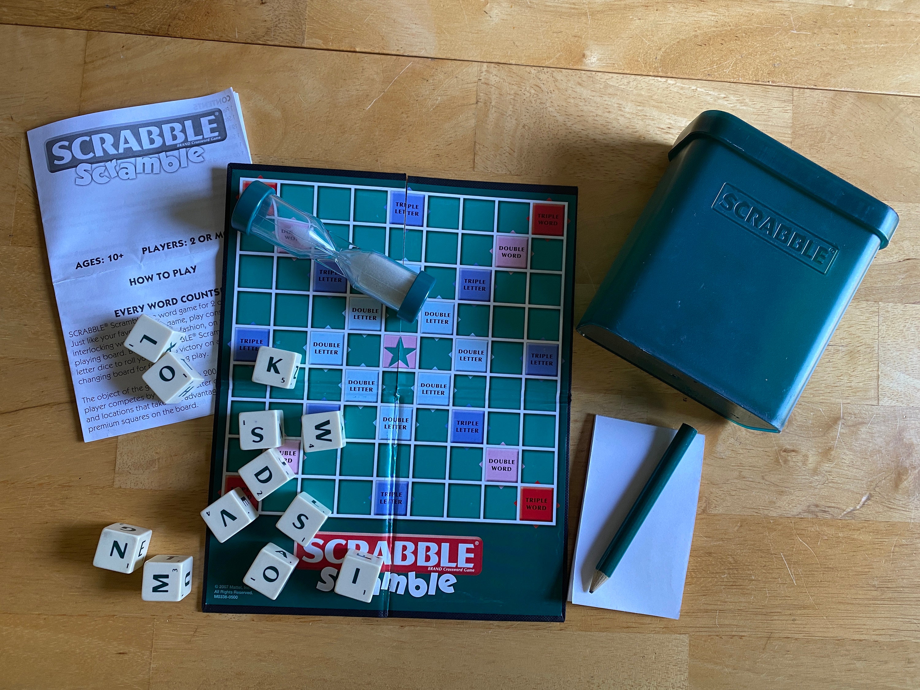 Vintage Scrabble Scramble Dice Game Two or More Players Mattel Games - Etsy