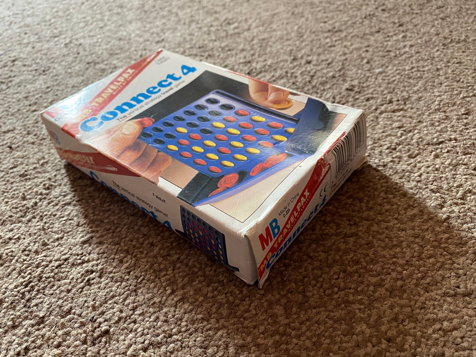 Vintage Travel Connect 4 Game MB Games the Vertical Strategy Travel