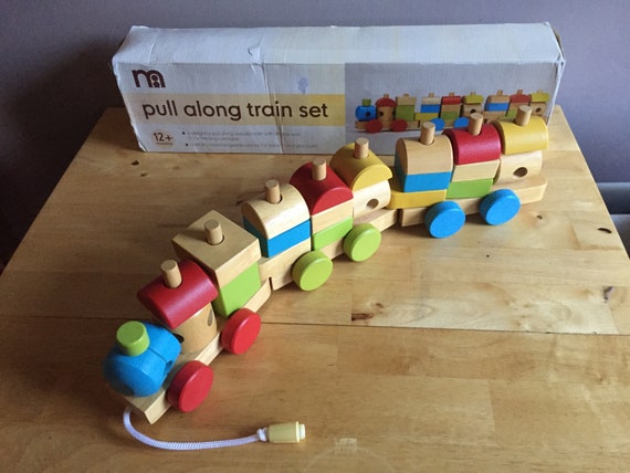 mothercare wooden train set