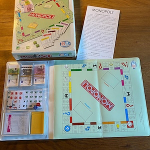 Vintage magnetisch bordspel Monopoli - Italiaanse versie - Parker Brothers - ongebruikt