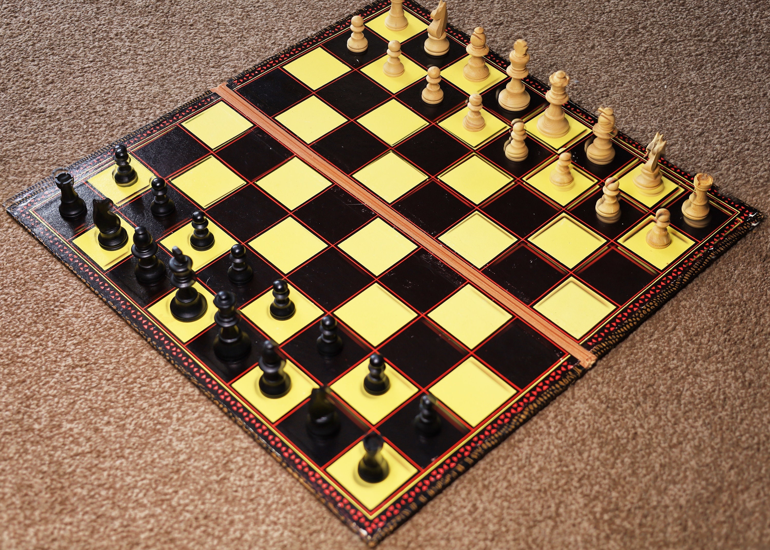 John Lewis Wooden Chess & Draughts Travel Game