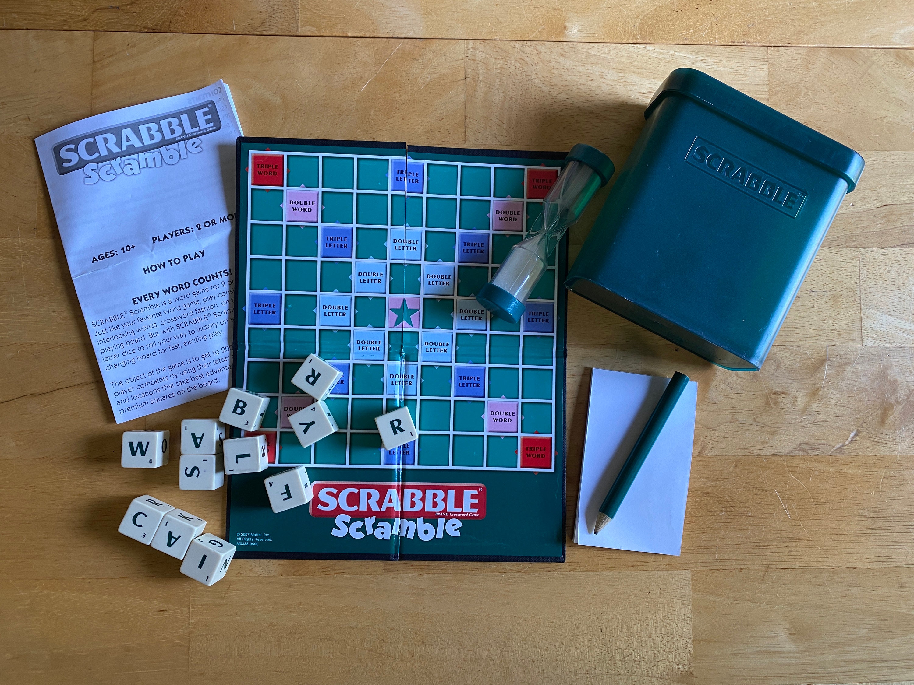 Vintage Dice Game - Scrabble Scramble - Two or More Players 