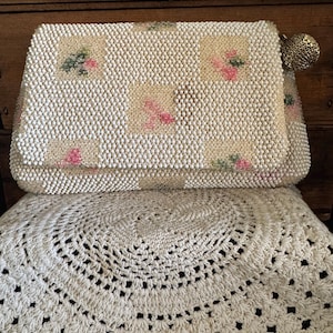 Bolso de mano o cartera vintage de cuentas Lumured Corde de los años 50