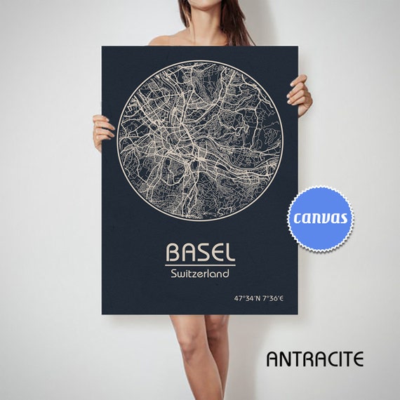 City map Basel Switzerland PDF