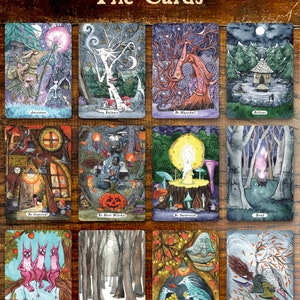 Oracle Cards Deck The Secrets of Wand Wood unusual holiday gift tarot type divination cards, whimsical fantasy, nature lovers,gift for her image 6