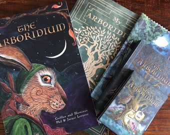 The Complete Pocket Arboridium - Oracle card deck - Book & Journal, unusual holiday gift, Matlock the Hare, fantasy fiction book, tarot type