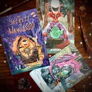 Oracle Cards Deck The Secrets of Wand Wood - unusual valentines gift tarot type divination cards, whimsical fantasy, nature lovers,gift for