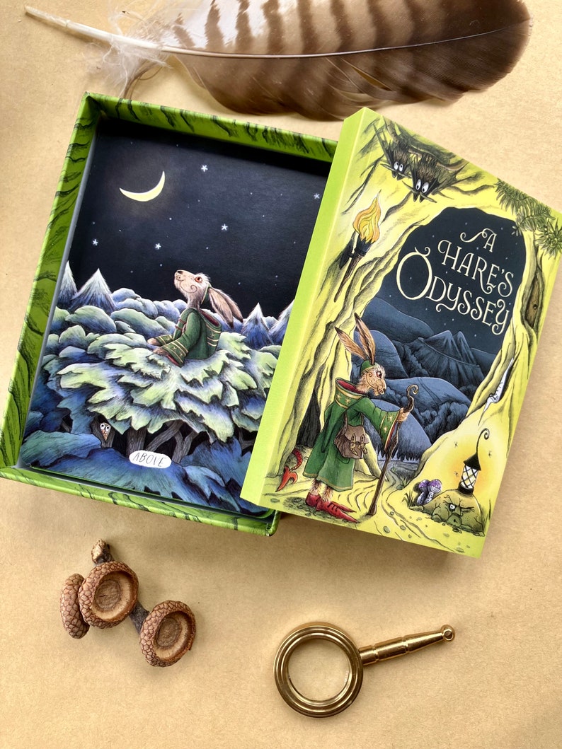 Oracle Cards Deck A Hares Odyssey unusual holiday gift tarot type, nature lover, witchy gift for her, traveller, walker. zdjęcie 3