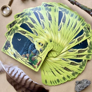 Oracle Cards Deck A Hares Odyssey unusual holiday gift tarot type, nature lover, witchy gift for her, traveller, walker. zdjęcie 2