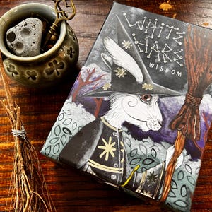 Orakel Karten - White Hare Wisdom Special Edition - einzigartiges Geschenk - Tarot Typ, Cottagecore, witchy Geschenk für sie, neues Haus Geschenk