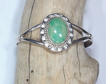 P.A. SMITH STERLING NAVAJO Cuff Bracelet Turquoise