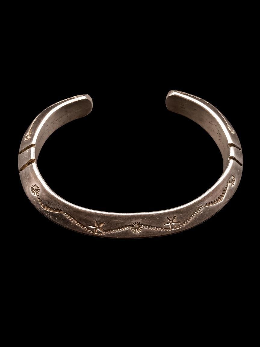 Sterling Silver Triangle Bangle - Etsy