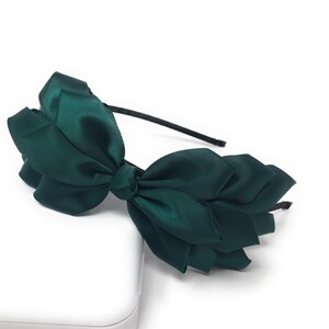 Hair Bow Headband for Girls, Hair Accessories for Kids, Back to School Satin Hair bow Hairband, Birthday Gift and Party Favors, 1 Pc