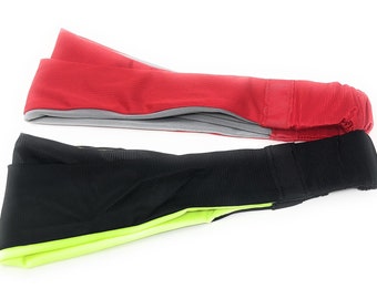 Wide Yoga Headband, Sports Running Headband for Women, Fitness Headband for Girls, Workout Headband for Gym, Stretchy Sweat Headband, Neon