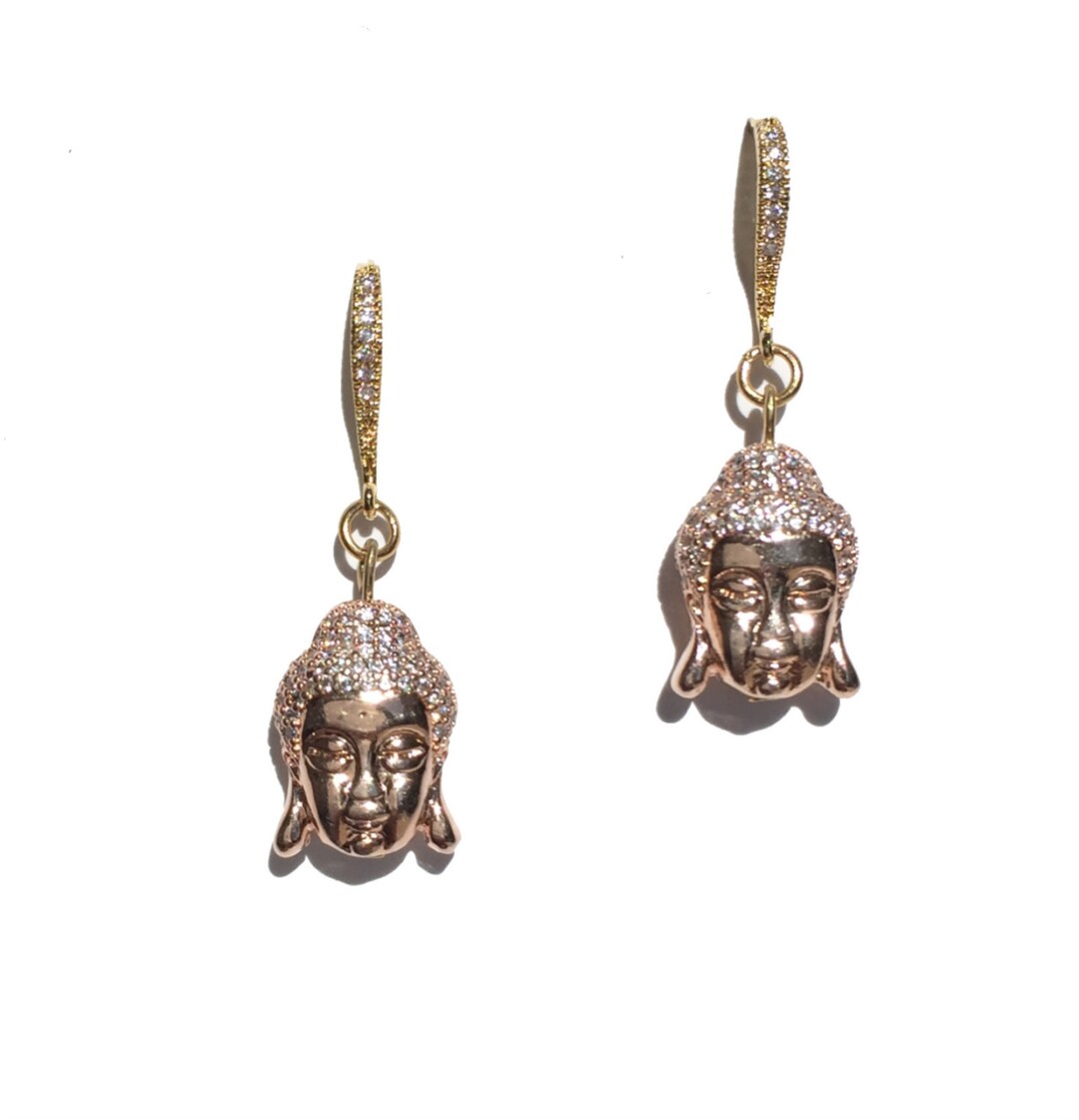 Buddha Earrings, Religious Jewelry, Spiritual Jewelry, Buddhist Jewelry
