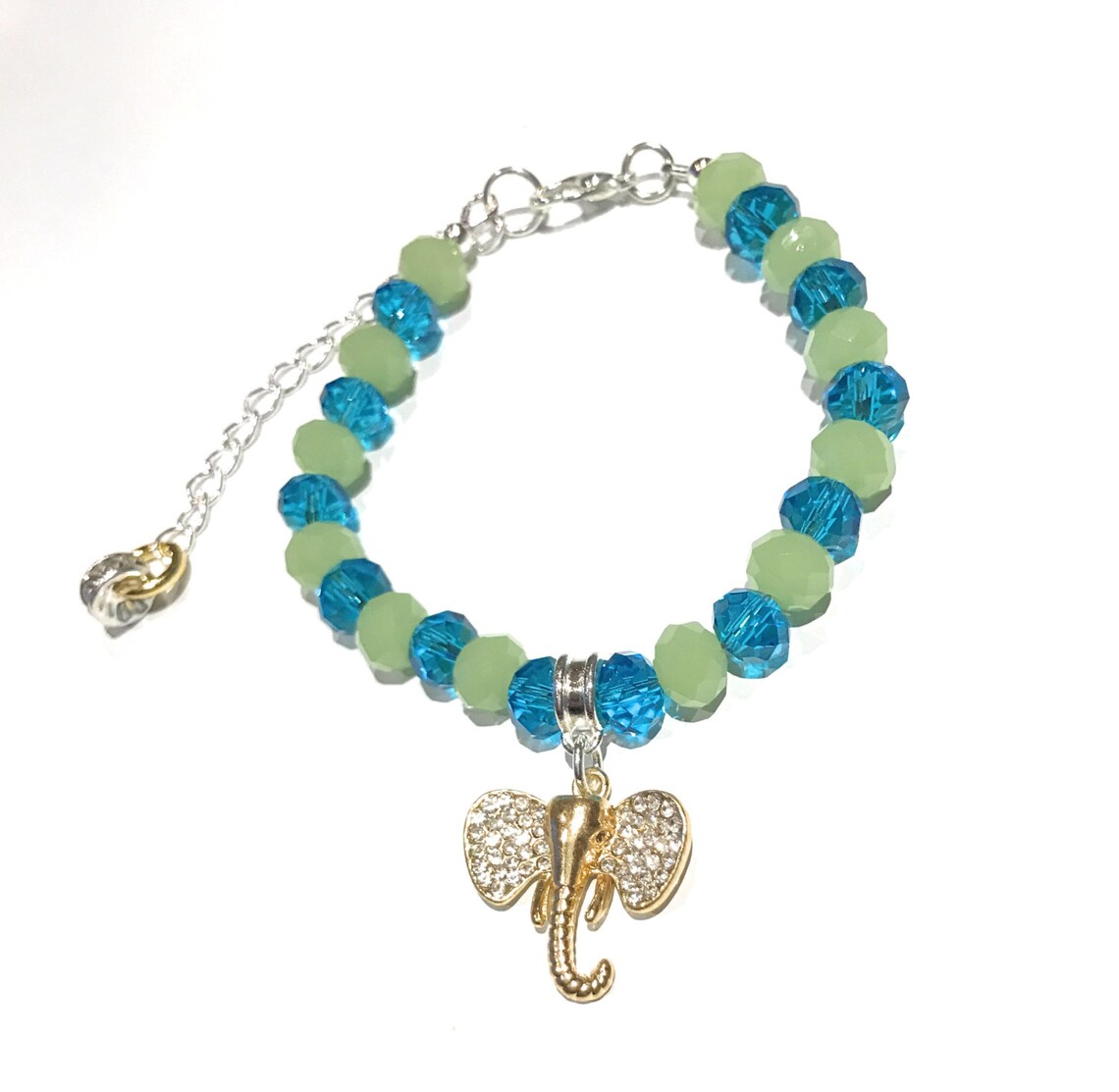 Elephant Bracelet Good Luck Gift Elephant Jewelry Beaded Etsy